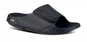 Black Oofos OOahh Sport Flex Sandal | 68YMBTJLS