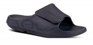 Black Oofos OOahh Sport Flex Sandal | 93PURLTVK