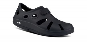 Black Oofos OOcandoo Sandal | 84ZRJBANV