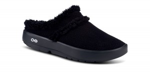 Black Oofos OOcoozie Mule Shoe | 24UJYQLCE