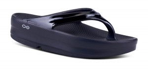 Black Oofos OOmega OOlala Sandal | 65XNSJBYR