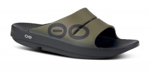 Green Oofos OOahh Sport Slide Sandal | 13ITZYWOQ