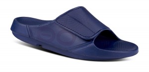 Navy Oofos OOahh Sport Flex Sandal | 13GUMBVWJ