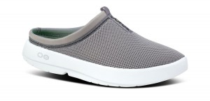 White Oofos OOcoozie Sport Mule | 04QVTGRJZ