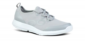 White / Grey Oofos OOmg Sport LS Low Shoe | 14GMTNKVS
