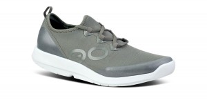 White / Olive Oofos OOmg Sport LS Low Shoe | 08BXMPHLF