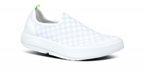 White / Purple Oofos OOmg eeZee Low Shoe | 91ZCFBYDW