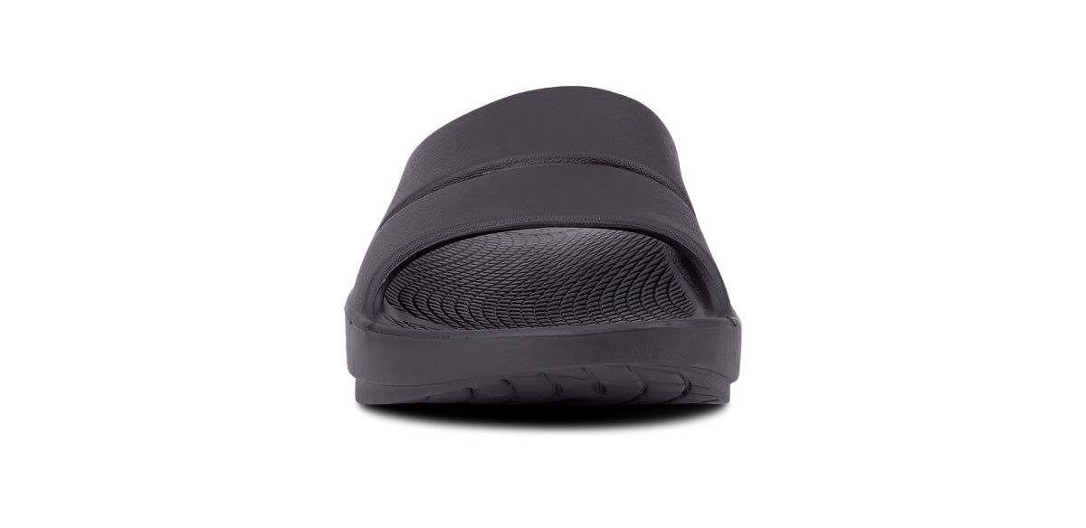 Black Oofos OOahh Slide Sandal | 12PHMRKOW