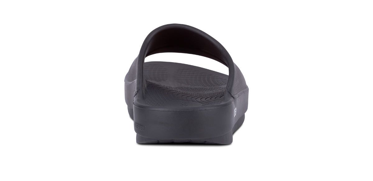 Black Oofos OOahh Slide Sandal | 12PHMRKOW