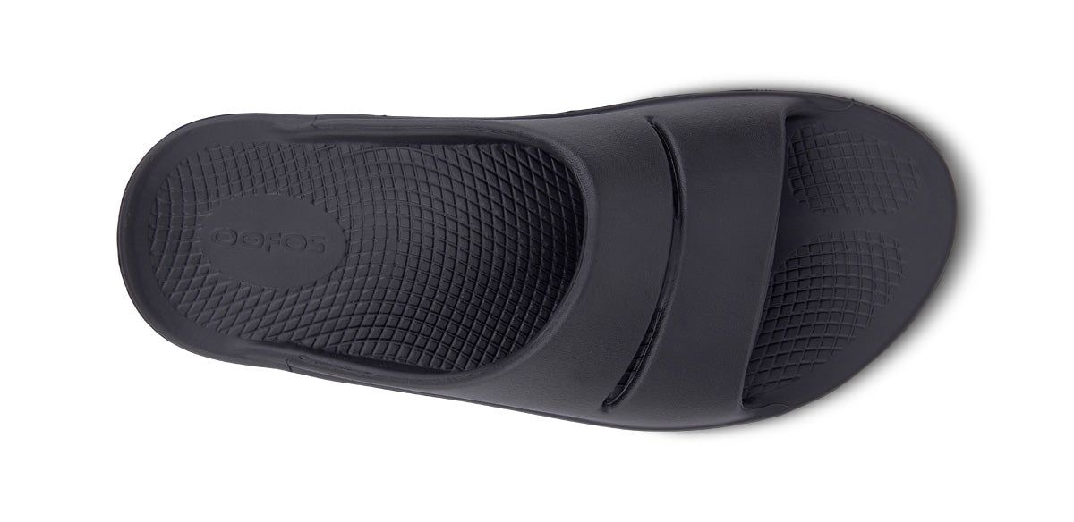Black Oofos OOahh Slide Sandal | 12PHMRKOW