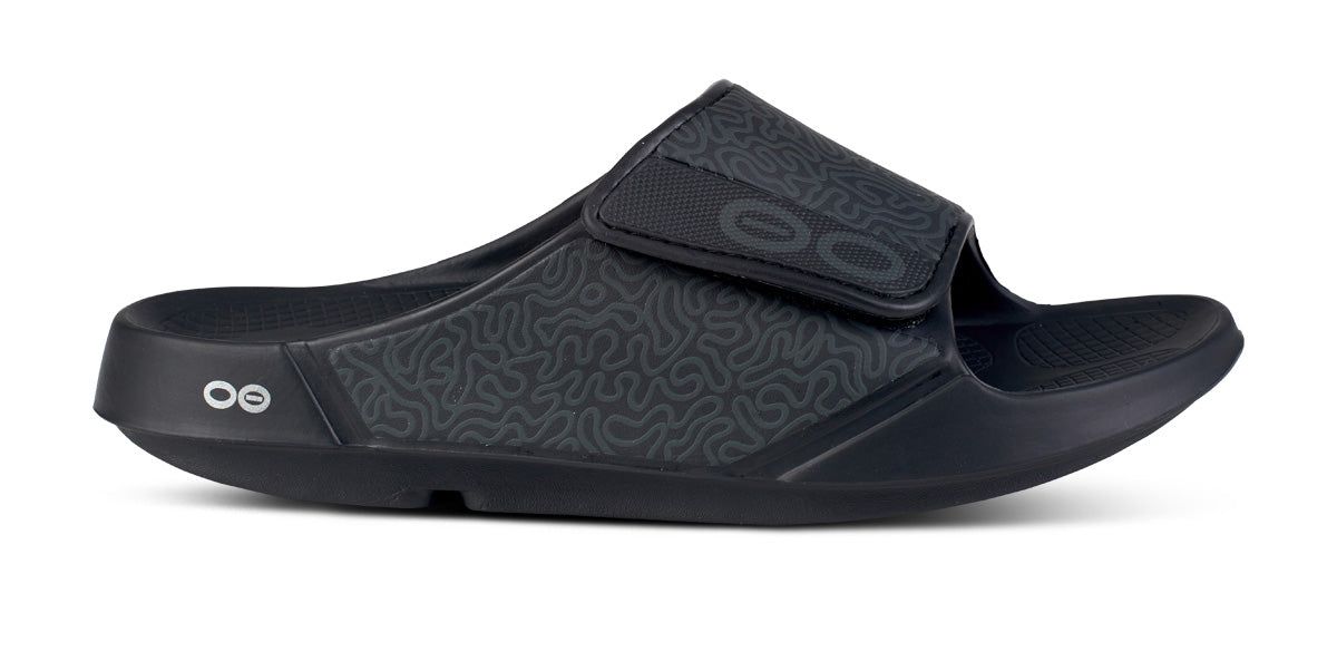 Black Oofos OOahh Sport Flex Sandal | 71UCTYKGN