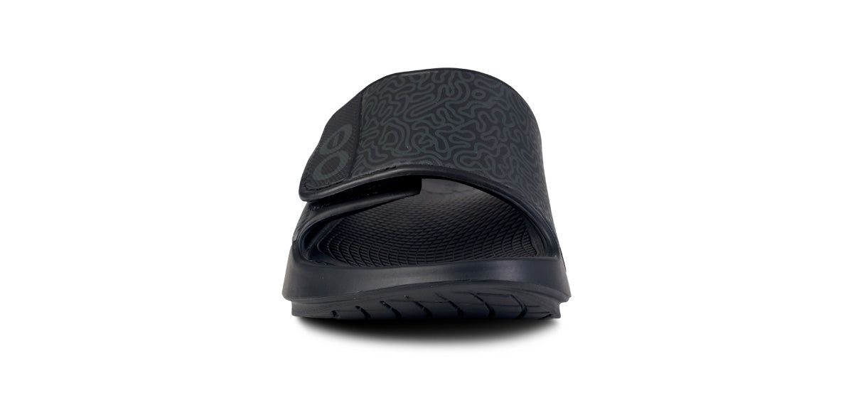 Black Oofos OOahh Sport Flex Sandal | 71UCTYKGN