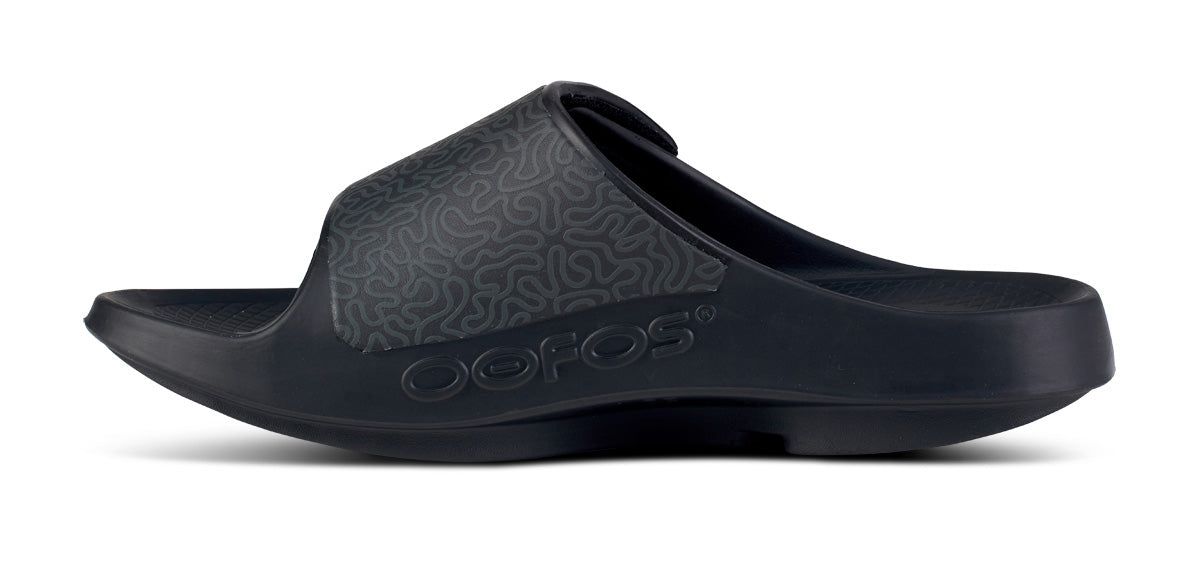 Black Oofos OOahh Sport Flex Sandal | 71UCTYKGN