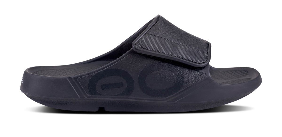 Black Oofos OOahh Sport Flex Sandal | 93PURLTVK