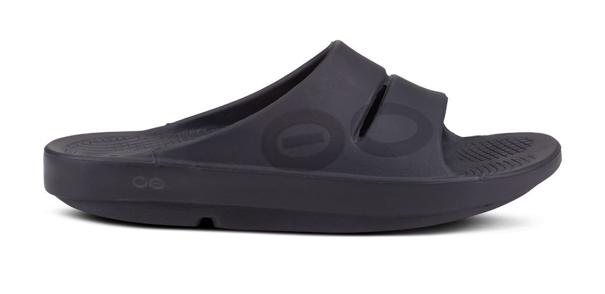 Black Oofos OOahh Sport Slide Sandal | 45AUGPRKF
