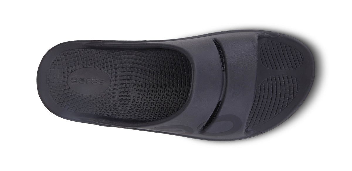 Black Oofos OOahh Sport Slide Sandal | 45AUGPRKF