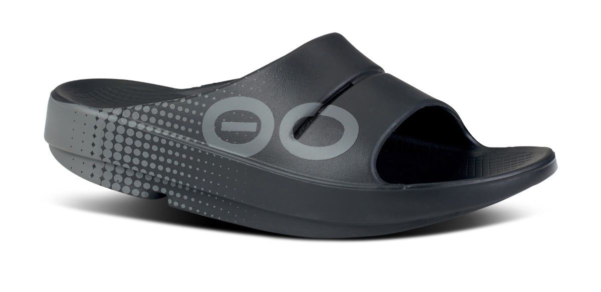 Black Oofos OOahh Sport Slide Sandal | 54EOJXVBT