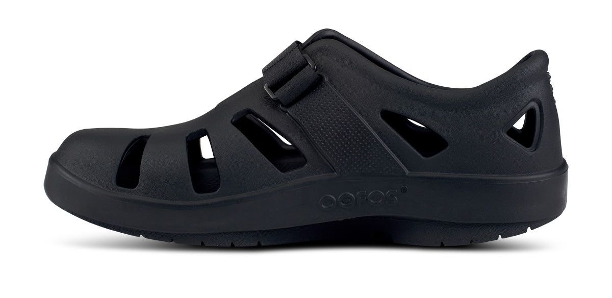Black Oofos OOcandoo Sandal | 84ZRJBANV