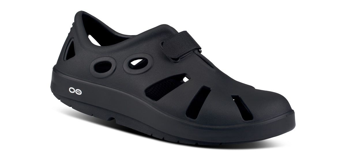 Black Oofos OOcandoo Sandal | 84ZRJBANV