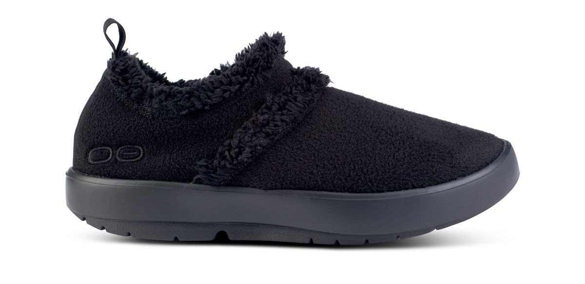 Black Oofos OOcoozie Low Shoe | 13XNHOGSP