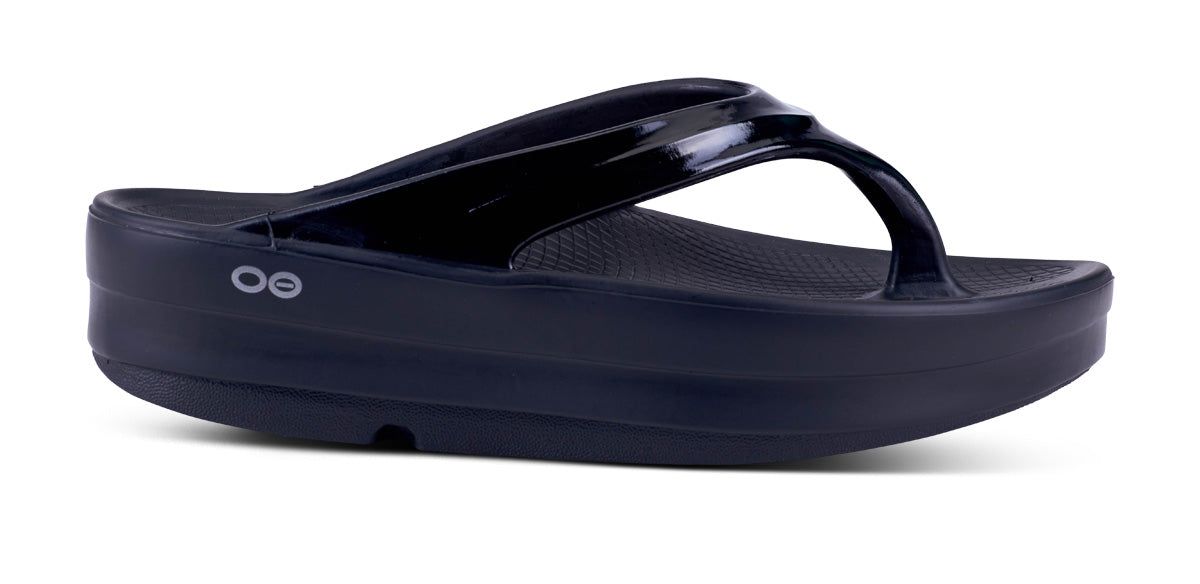 Black Oofos OOmega OOlala Sandal | 65XNSJBYR