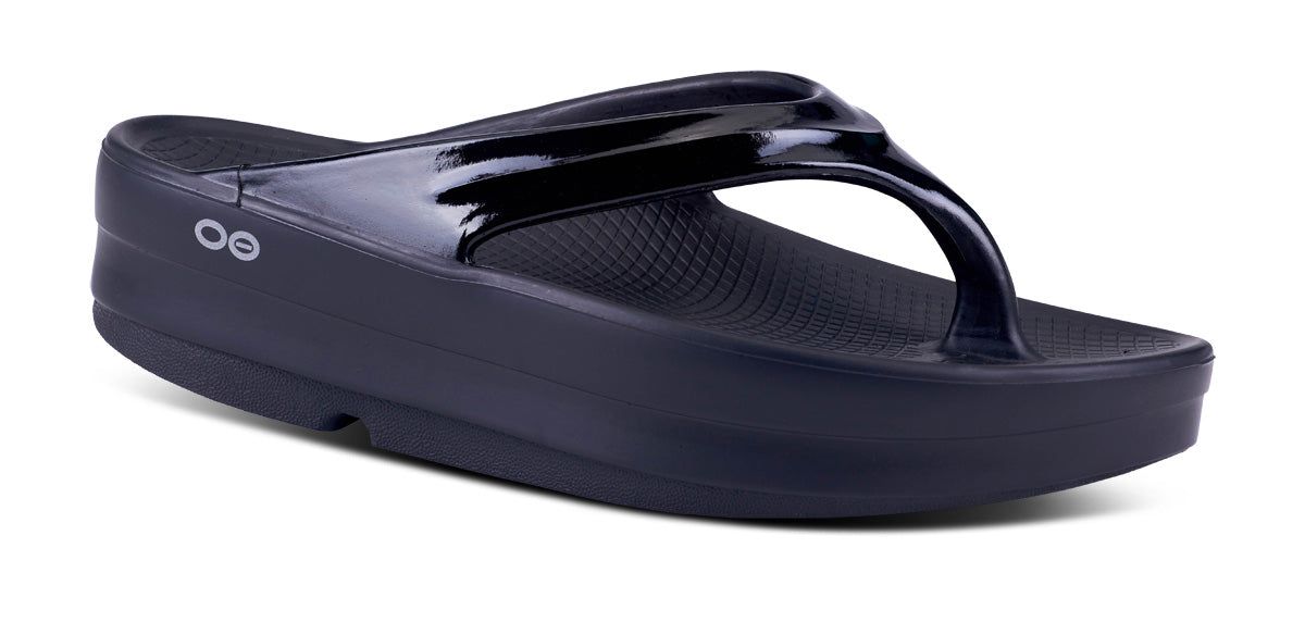Black Oofos OOmega OOlala Sandal | 65XNSJBYR