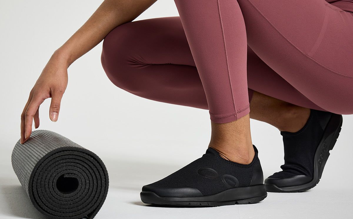 Black Oofos OOmg Sport Low Shoe | 07AKWBUZR