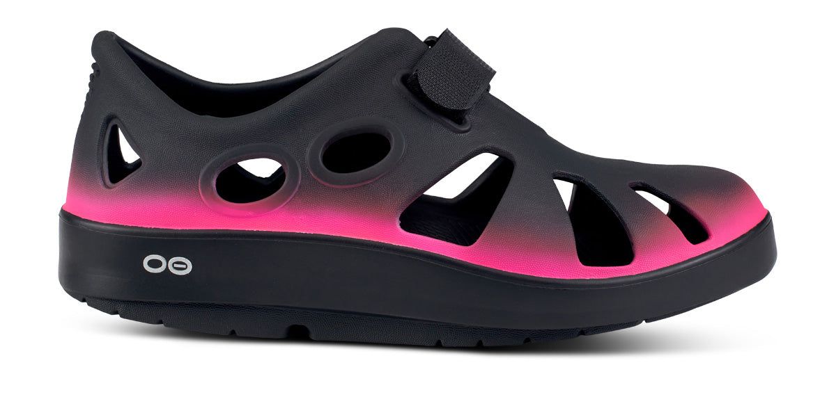 Black Pink Oofos OOcandoo Sandal | 40ALDTFUI