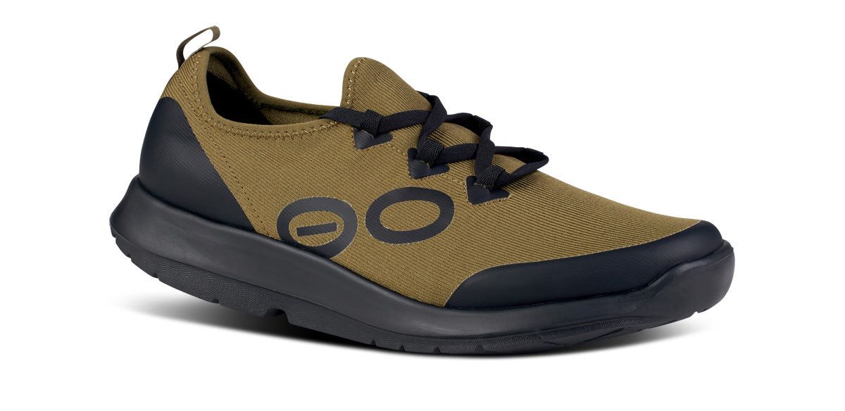 Black / Green Oofos OOmg Sport LS Low Shoe | 10MPSLKXN