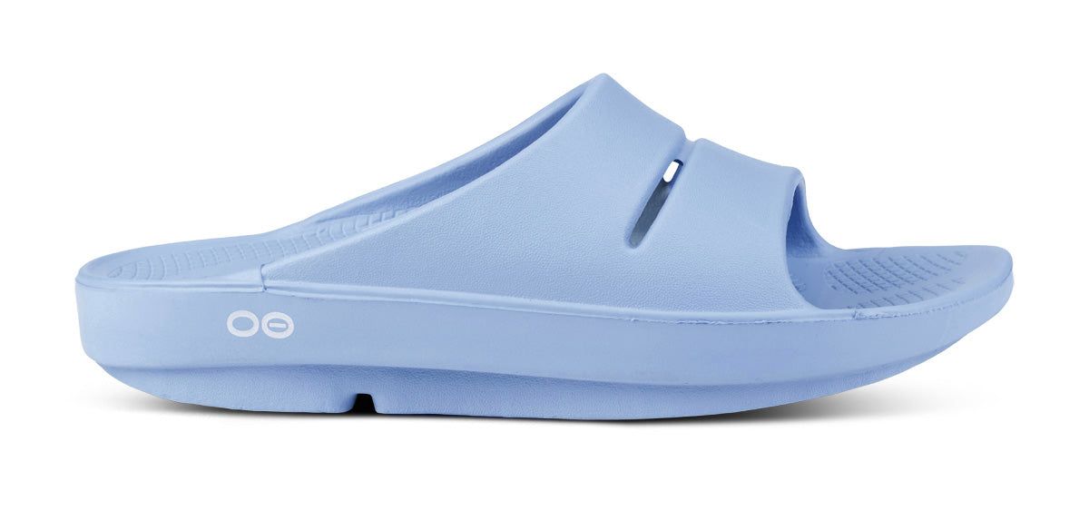 Blue Oofos OOahh Slide Sandal | 81DFLPJBA