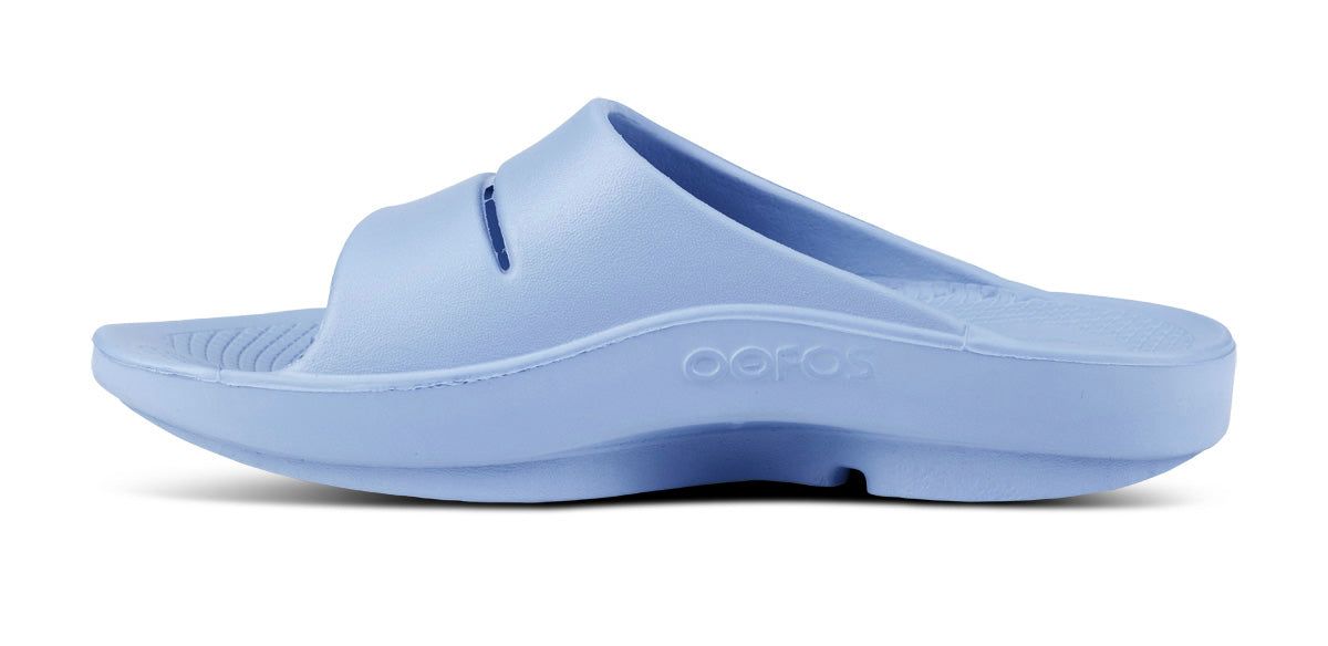 Blue Oofos OOahh Slide Sandal | 81DFLPJBA