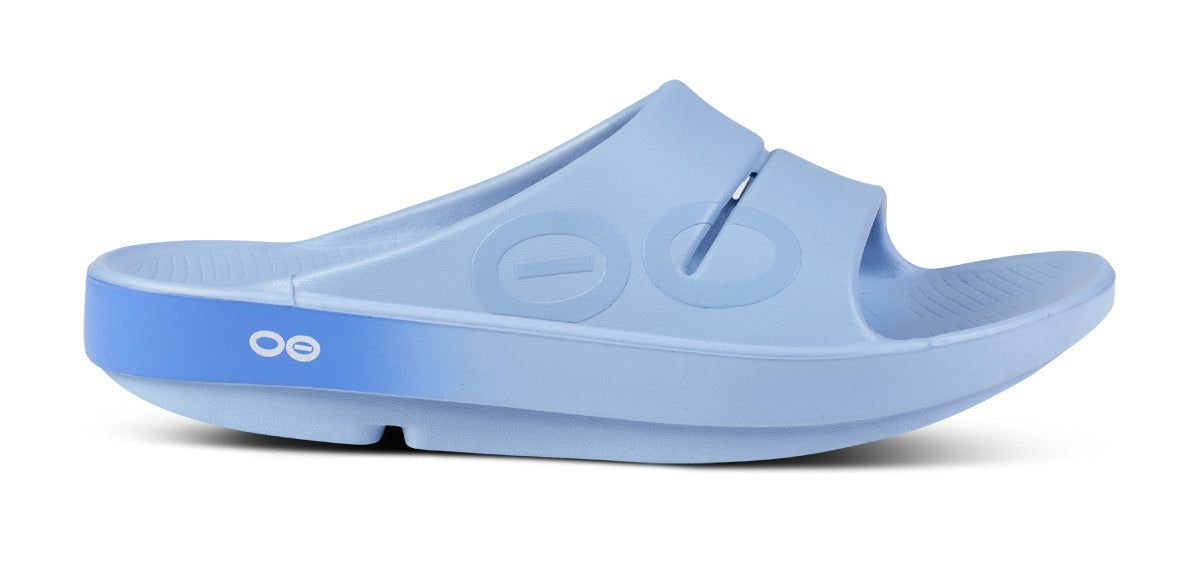 Blue Oofos OOahh Sport Slide Sandal | 97OUSHQDL