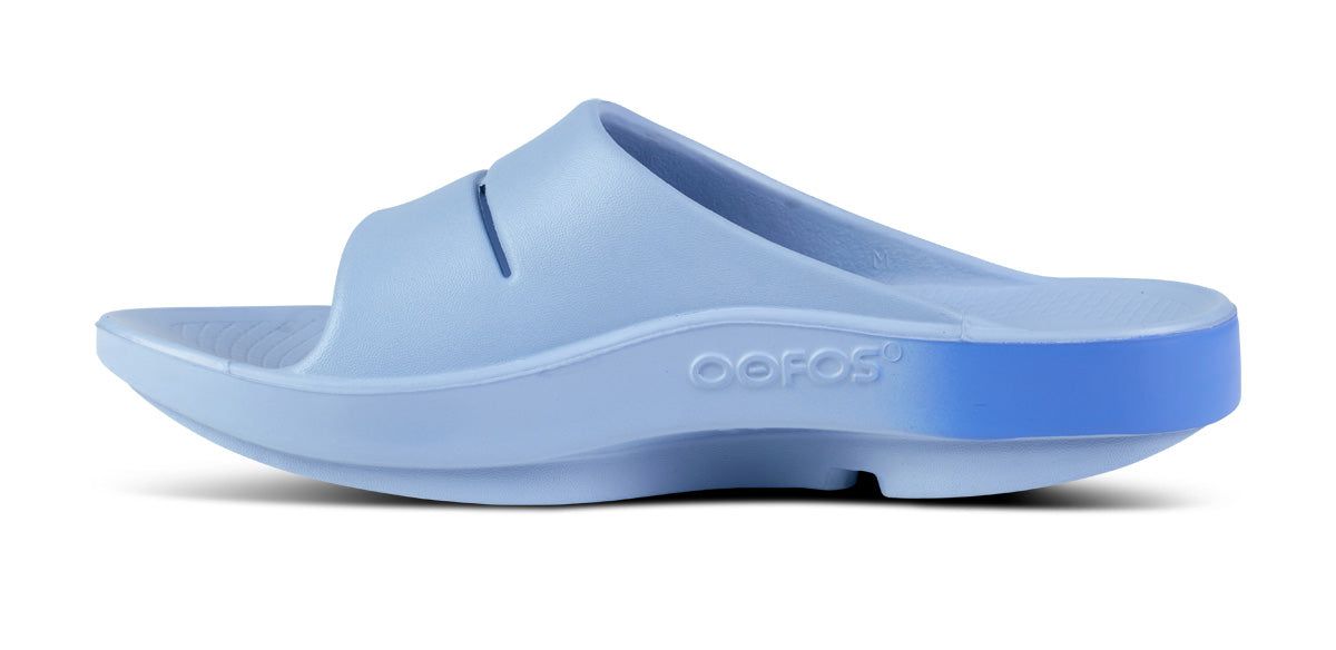 Blue Oofos OOahh Sport Slide Sandal | 97OUSHQDL