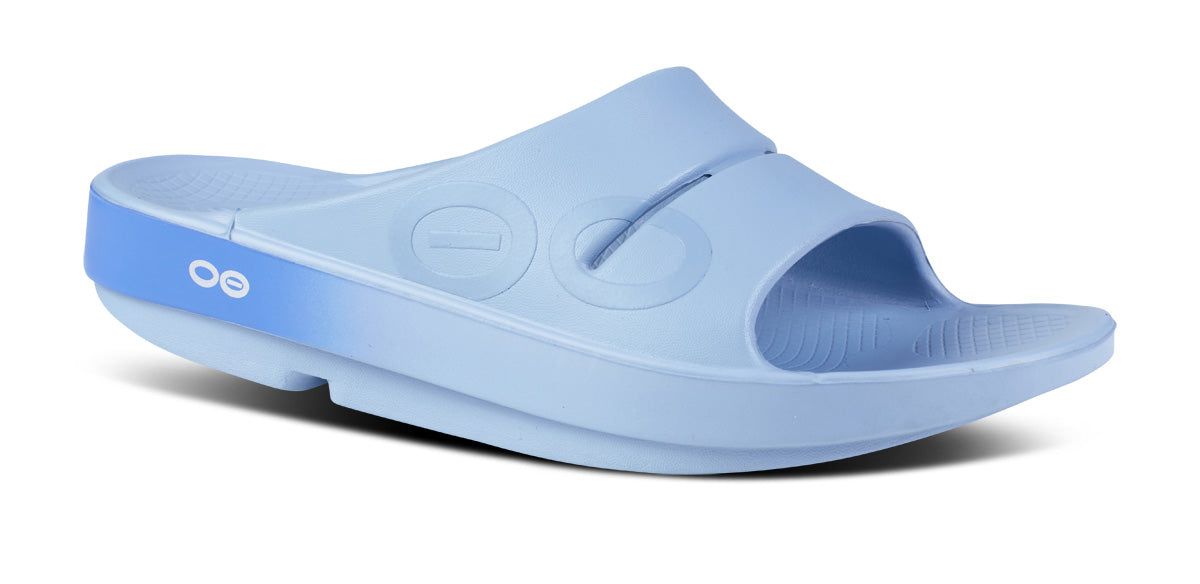 Blue Oofos OOahh Sport Slide Sandal | 97OUSHQDL