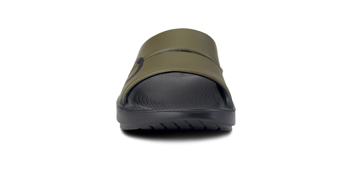 Green Oofos OOahh Sport Slide Sandal | 13ITZYWOQ