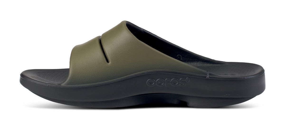 Green Oofos OOahh Sport Slide Sandal | 13ITZYWOQ
