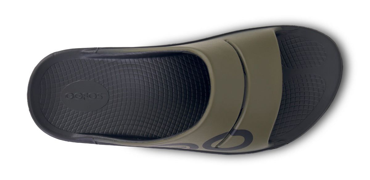 Green Oofos OOahh Sport Slide Sandal | 13ITZYWOQ