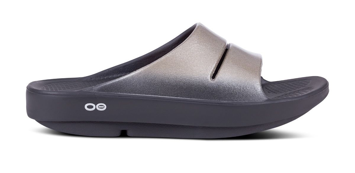Latte Oofos OOahh Luxe Slide Sandal | 48KDAIBHE