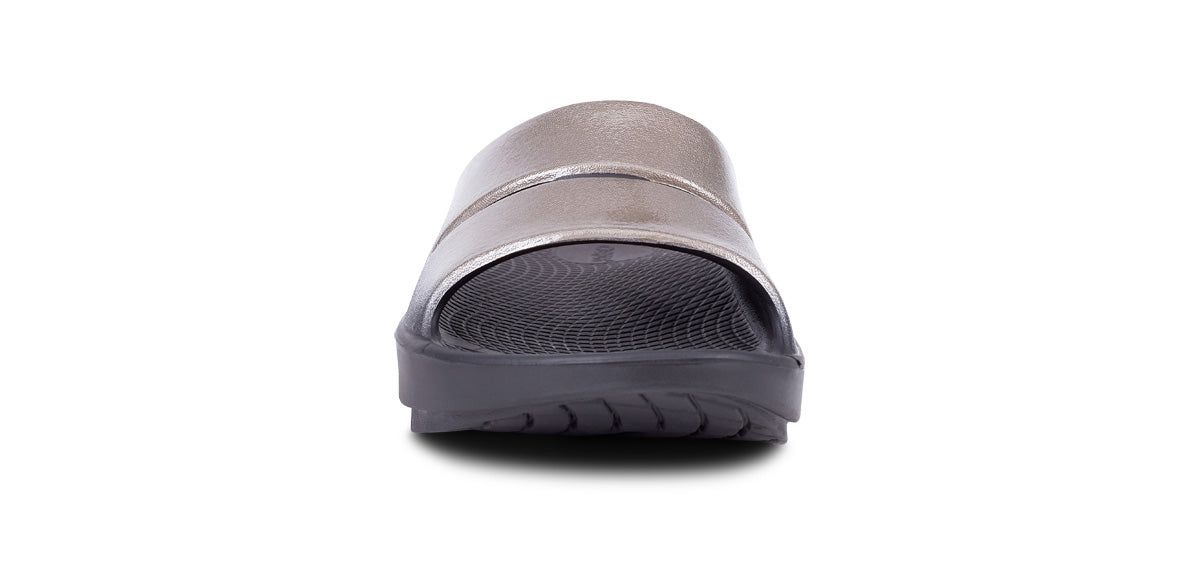 Latte Oofos OOahh Luxe Slide Sandal | 48KDAIBHE