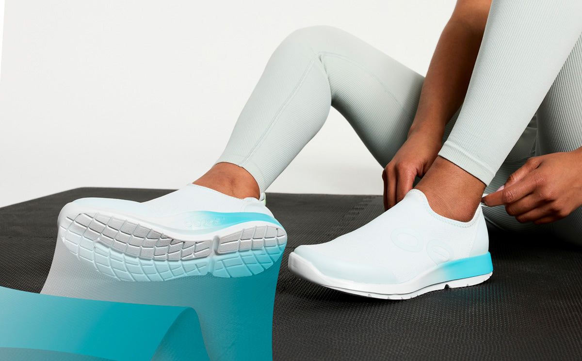 Light Turquoise Oofos OOmg Sport Low Shoe | 97MVROYWF