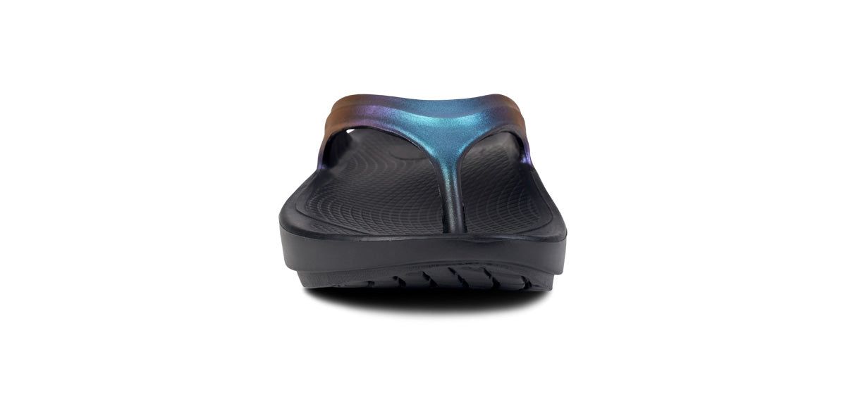 Midnight Spectre Oofos OOlala Luxe Sandal | 04TUXIBPV