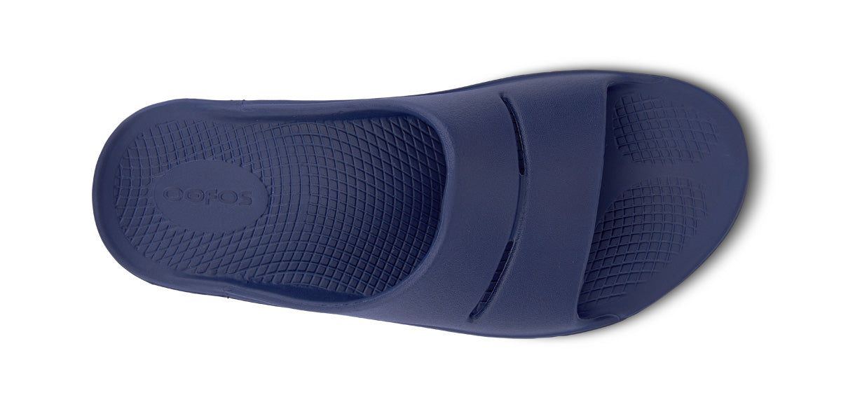 Navy Oofos OOahh Slide Sandal | 07PUSVLBI