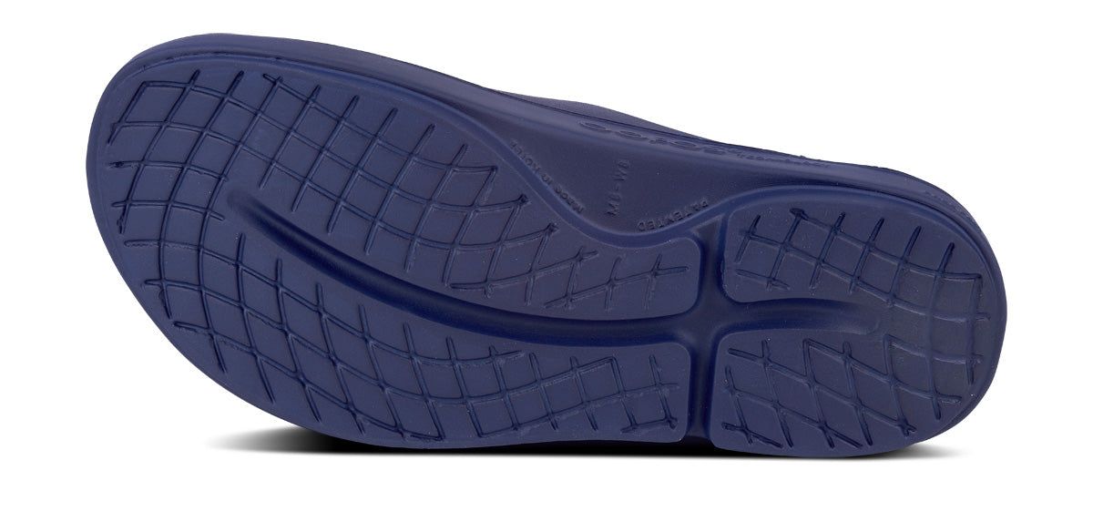 Navy Oofos OOahh Slide Sandal | 07PUSVLBI