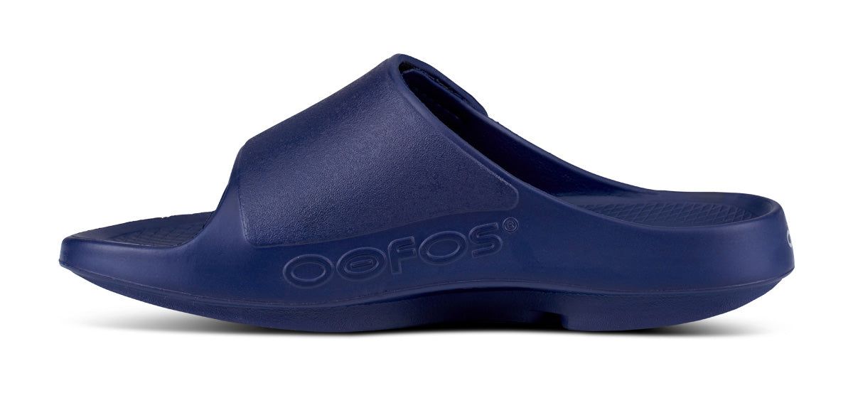 Navy Oofos OOahh Sport Flex Sandal | 13GUMBVWJ