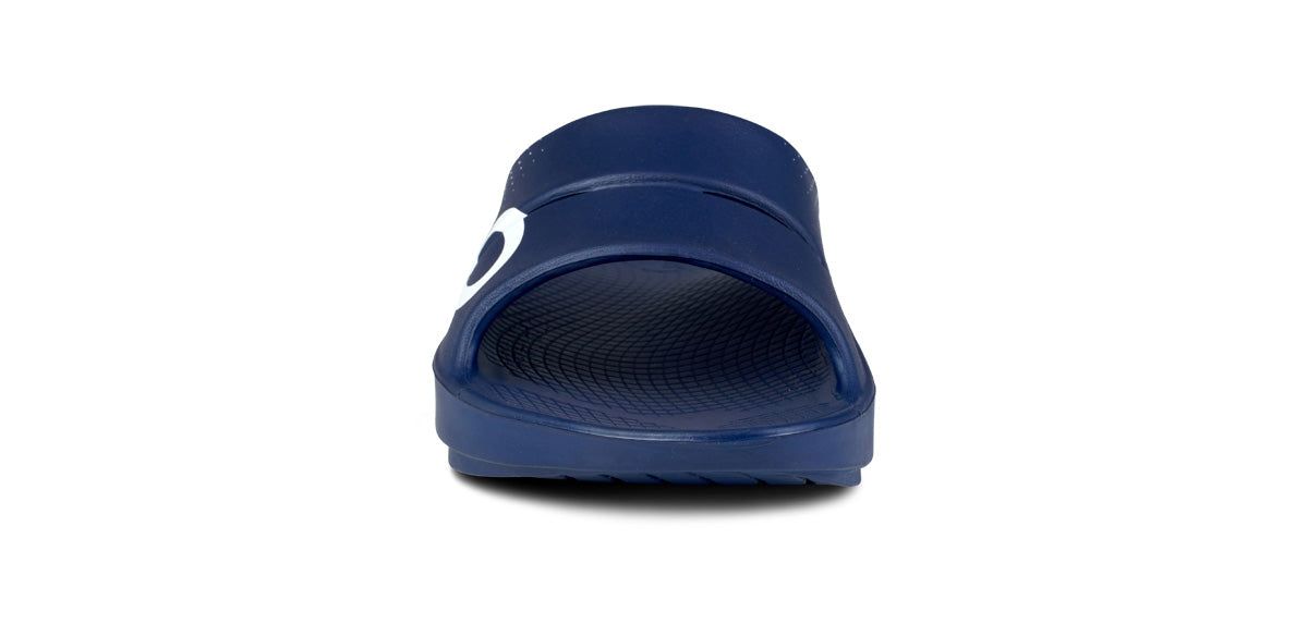Navy Oofos OOahh Sport Slide Sandal | 45UNQLVXH