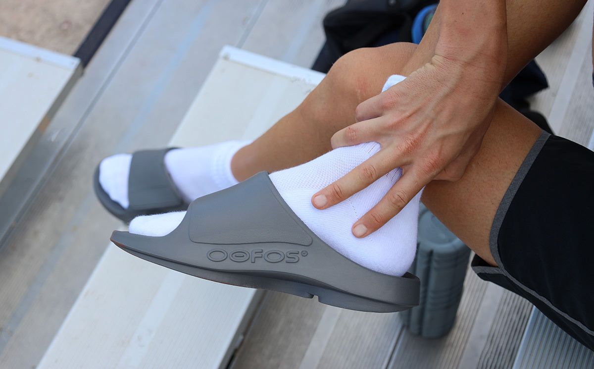 Slate Oofos OOahh Sport Flex Sandal | 86TIWOLGD