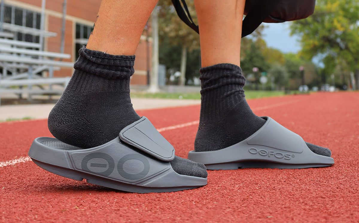 Slate Oofos OOahh Sport Flex Sandal | 86TIWOLGD