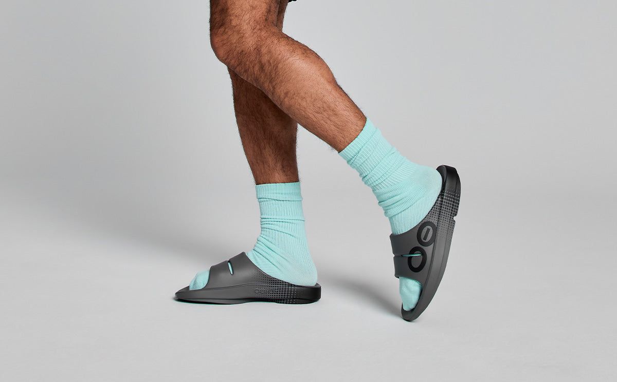 Slate Oofos OOahh Sport Slide Sandal | 25HIKRQBY