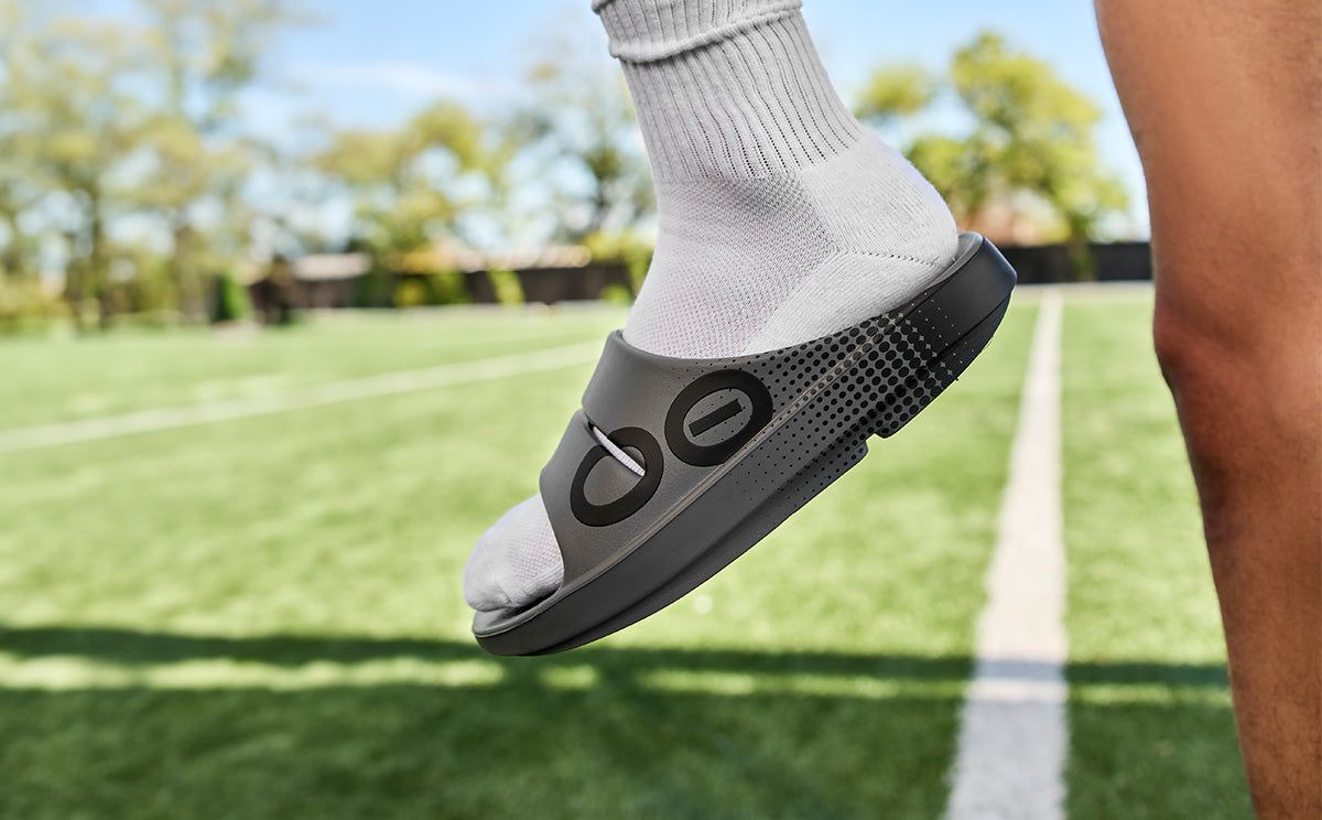 Slate Oofos OOahh Sport Slide Sandal | 29XSRNOFQ