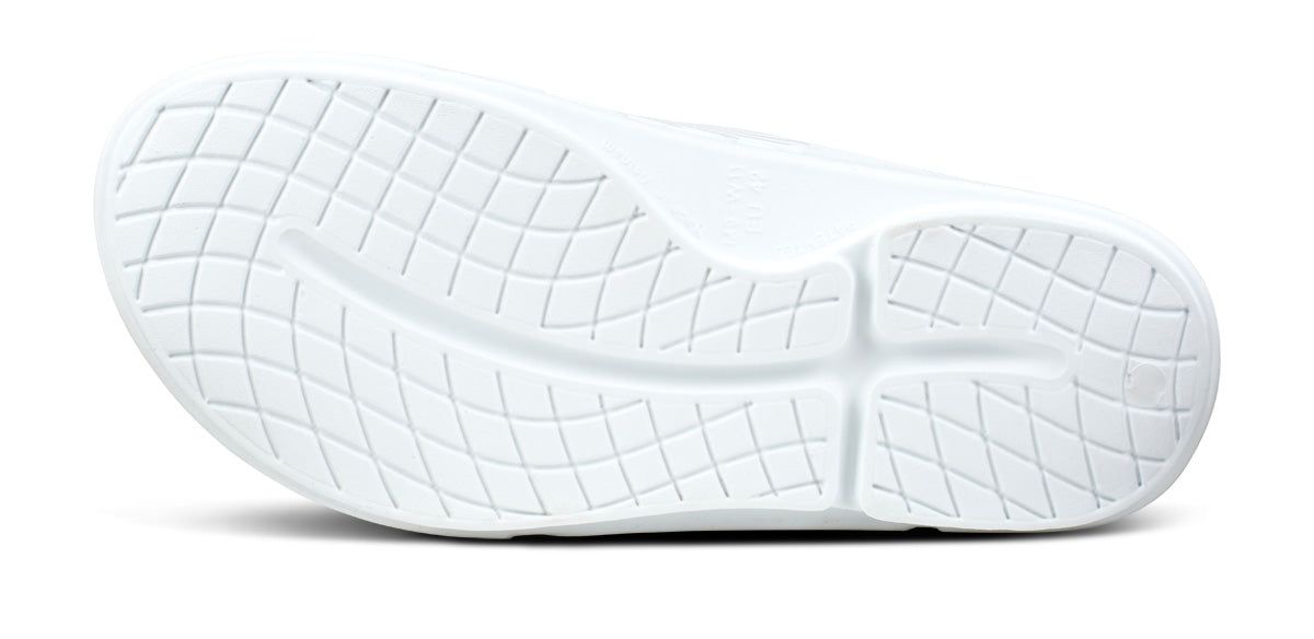 White Oofos OOahh Sport Flex Sandal | 69BACWNEM